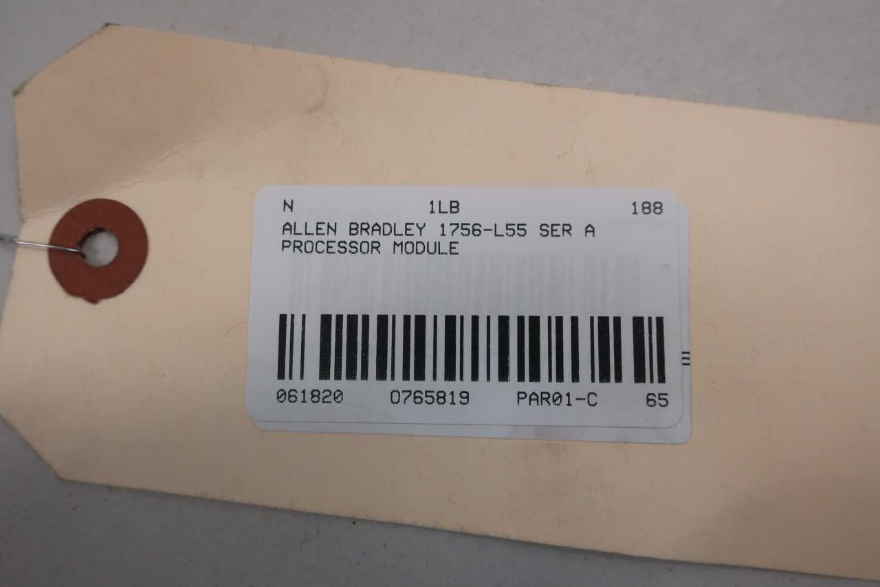 ALLEN BRADLEY 1756-L55 PROCESSOR MODULE SER A - AUTOMATION & CONTROLS