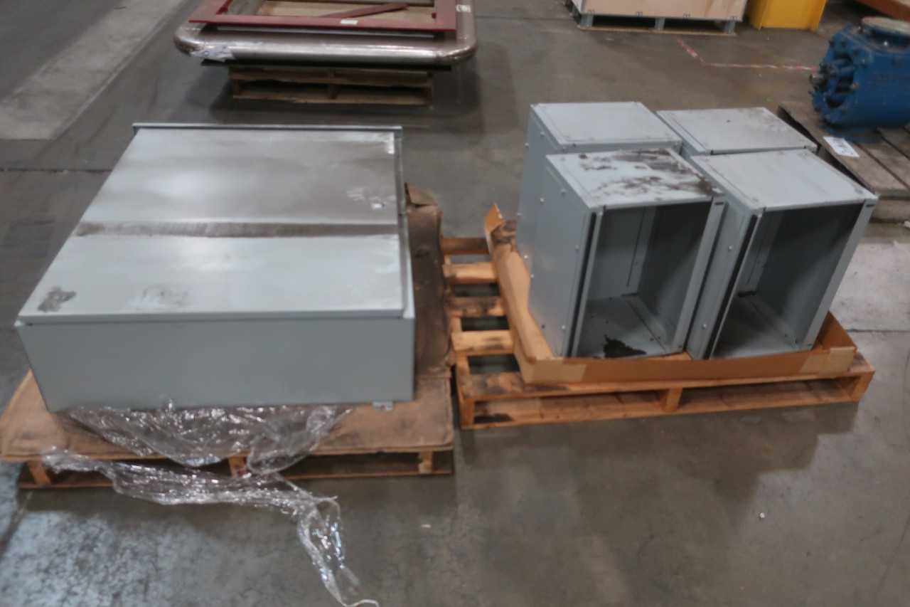 2 PALLETS OF ASSORTED ELECTRICAL ENCLOSURES - ELECTRICAL ENCLOSURES