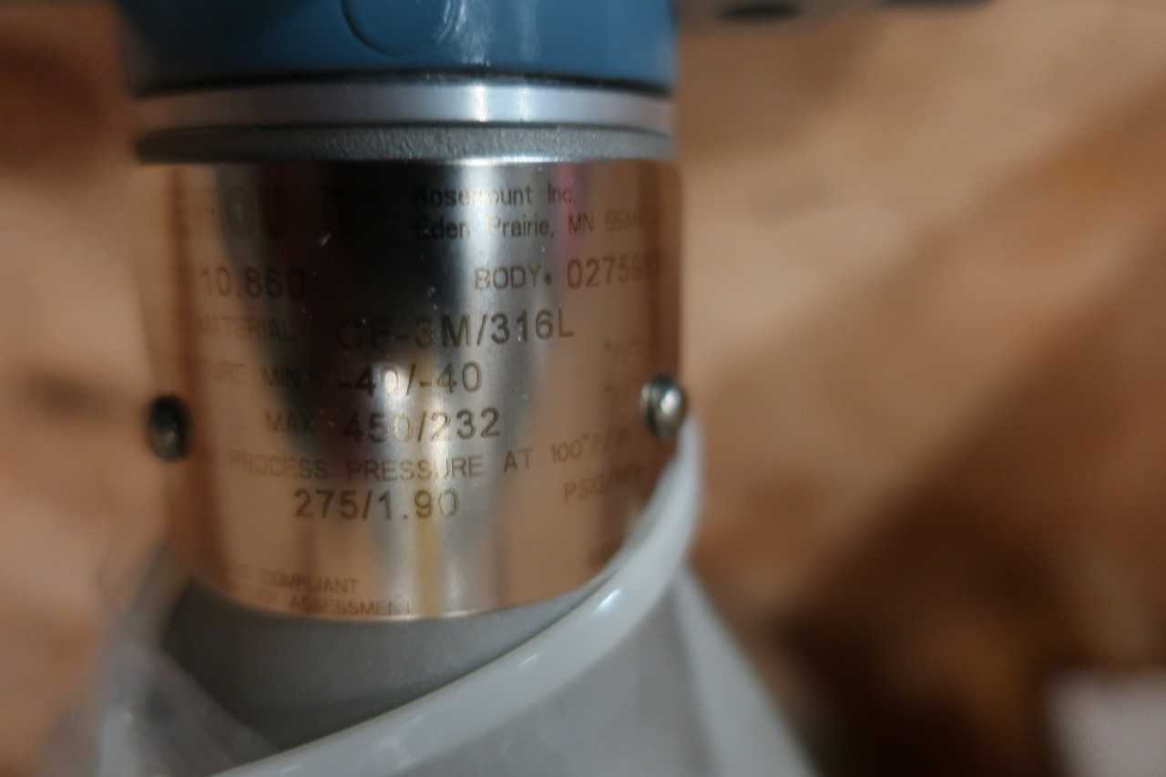LOT OF 2 ASSORTED ROSEMOUNT FLOW METERS 1IN & 3IN - INSTRUMENTATION