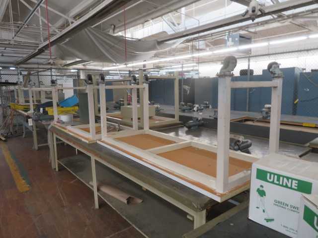 Tables on Wheels (5) LOT - MATERIAL HANDLING