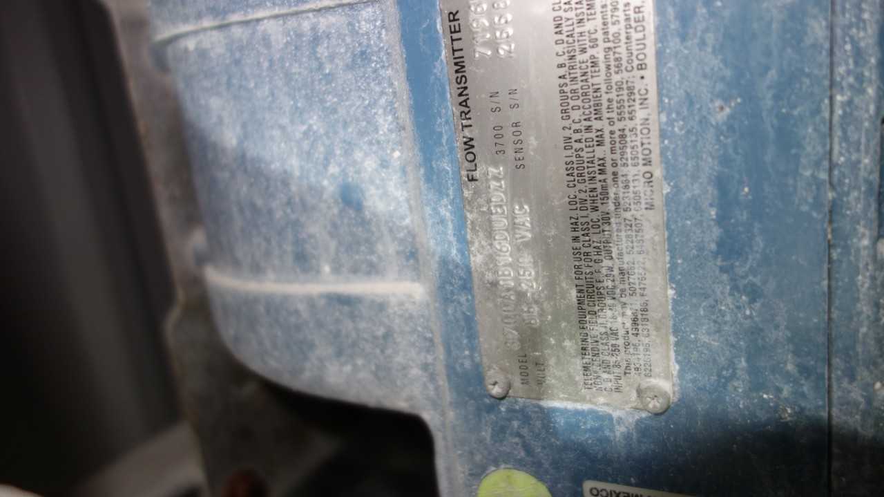 EMERSON MICRO MOTION 3700A1B16DUEDZZ 3700 FLOW TRANSMITTER - INSTRUMENTATION