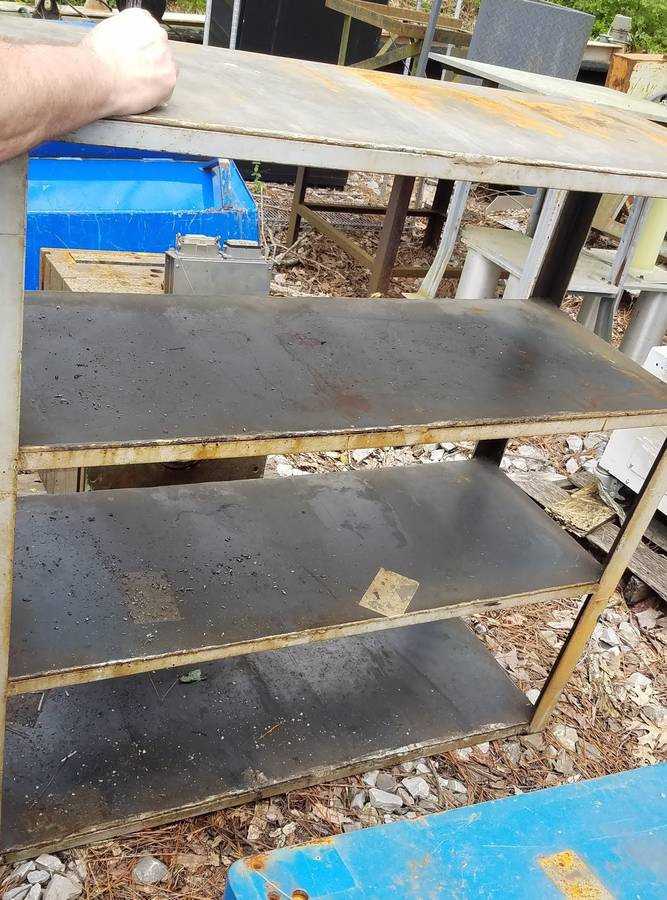 Lot of 3 Welded Steel Shelves - SHELVING