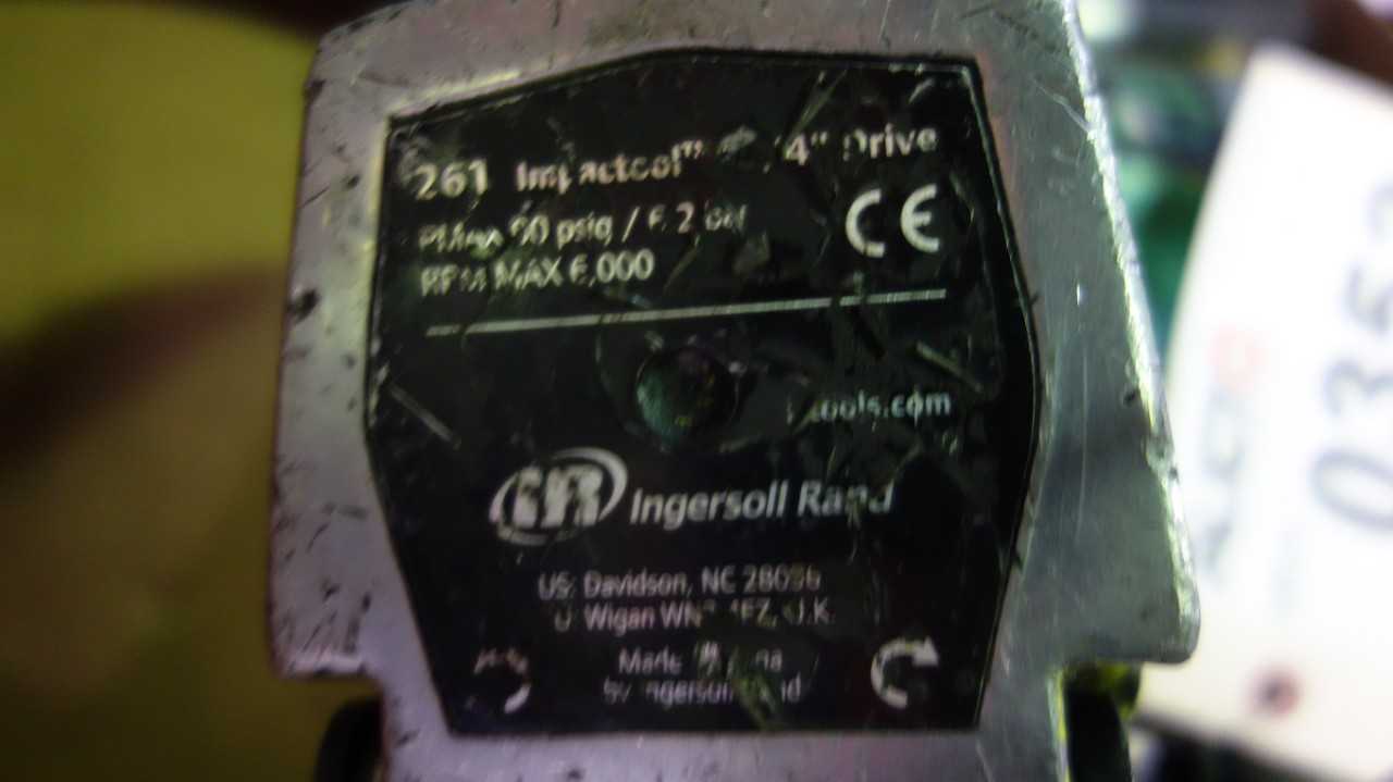 INGERSOLL RAND 261 IMPACTOOL 3/4IN PNEUMATIC IMPACT WRENCH - PNEUMATIC POWER TOOL