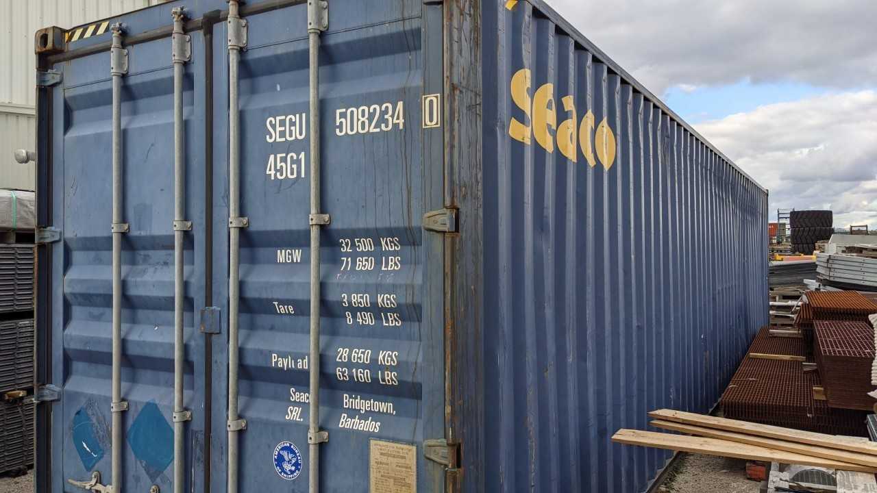 SEACO 40FT HIGH CUBE SHIPPING CONTAINER - INDUSTRIAL PARTS
