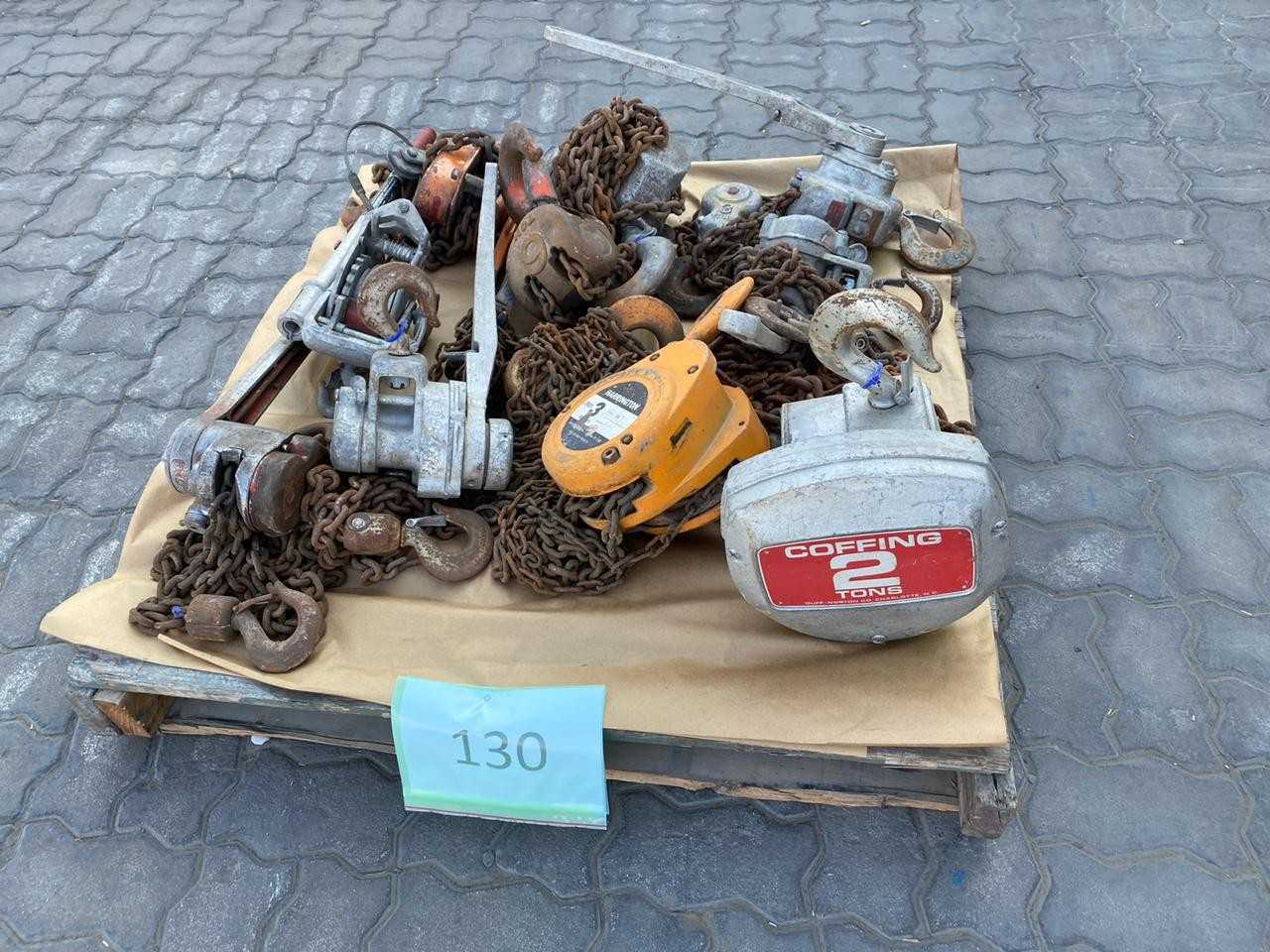 PALLET OF ASSORTED CHAIN HOIST - LIFTING EQUIPMENT