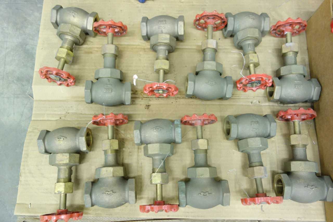 PALLET OF BRONZE MANUAL VALVES - VALVES