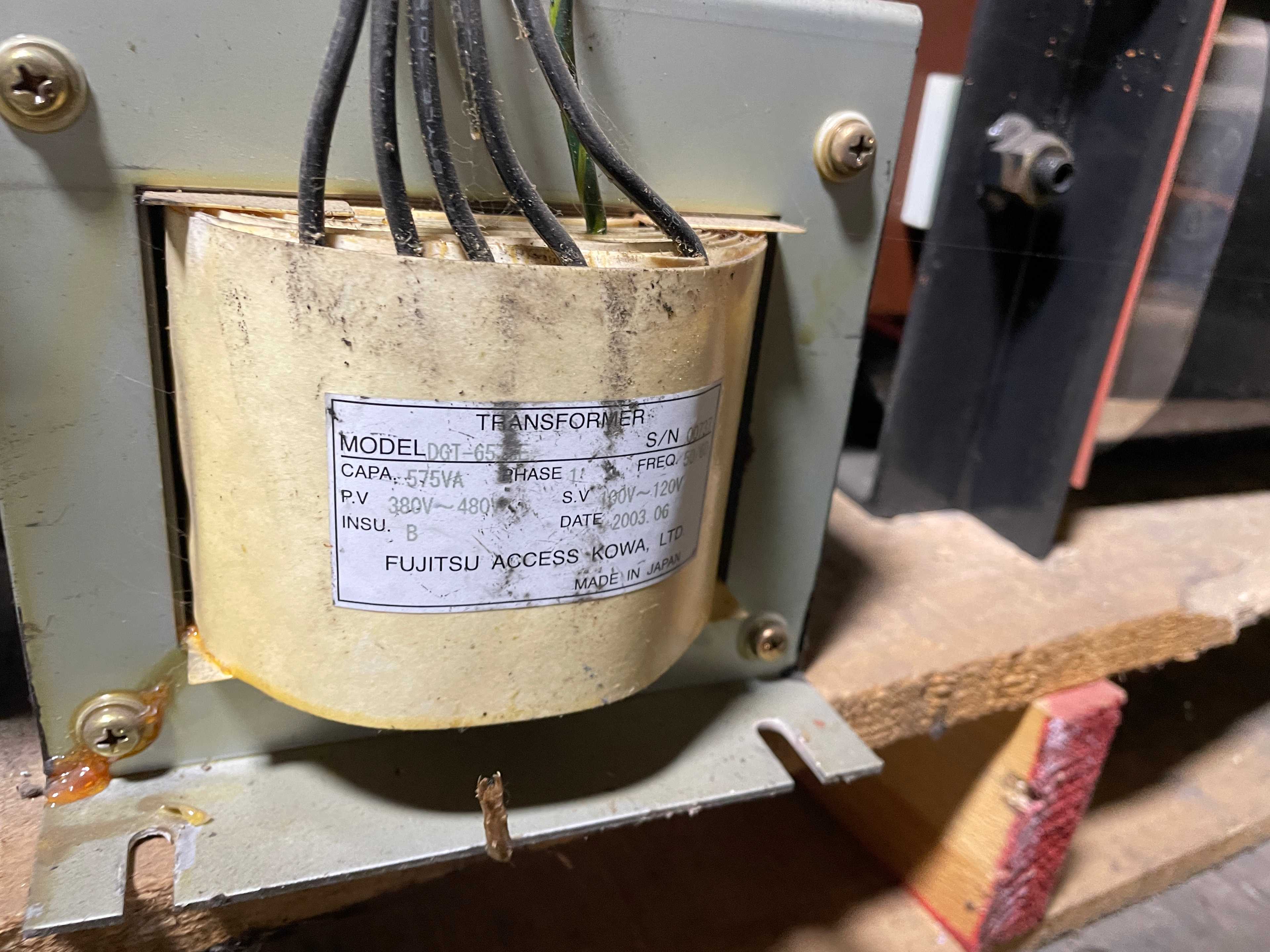 Pallet of Roman / Fujitsu / Kowa Denso 575VA-100kVA Transformers - QTY 5 - POWER TRANSFORMERS