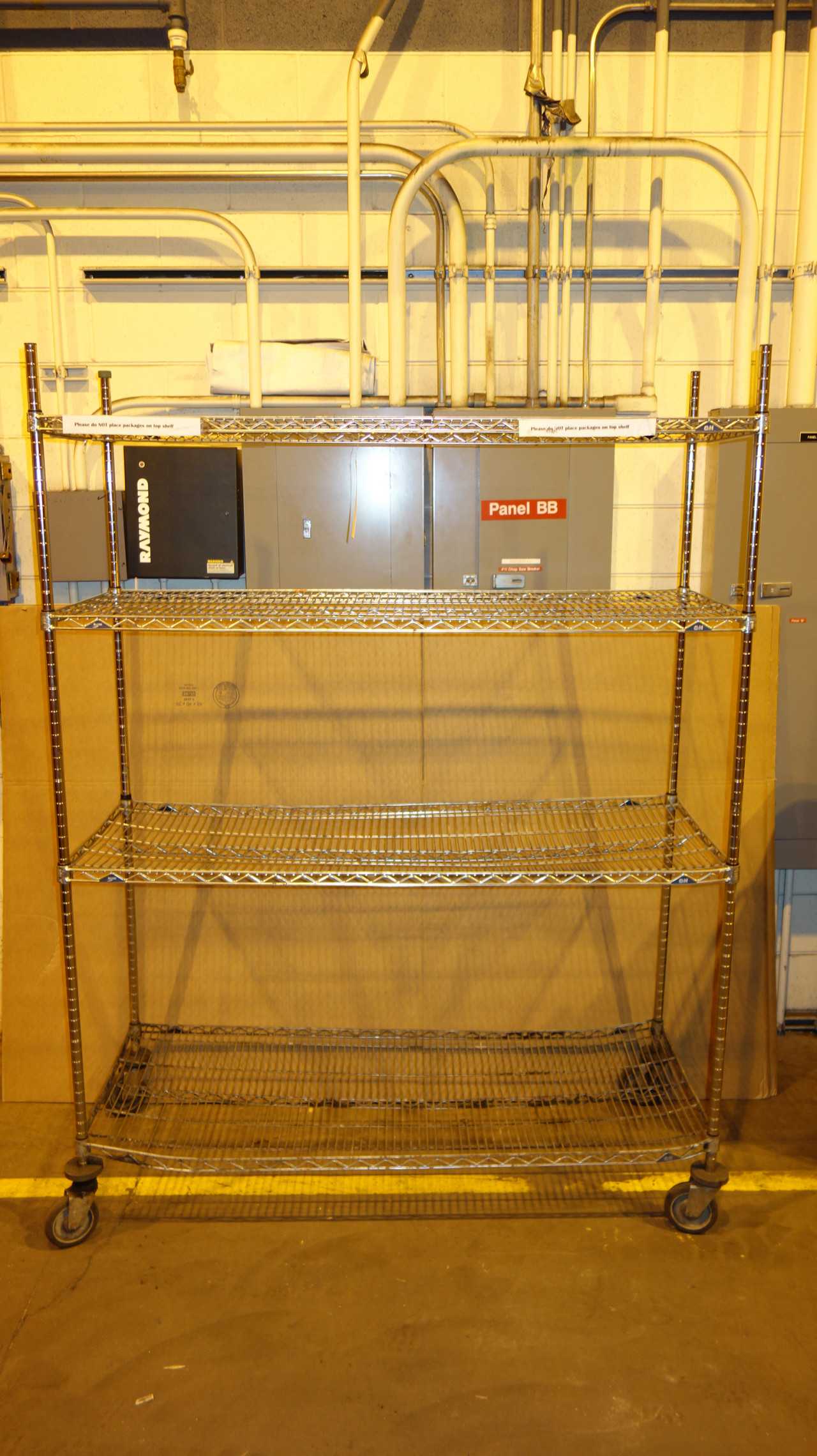 ROLLING METAL SHELF - ROLLING CARTS
