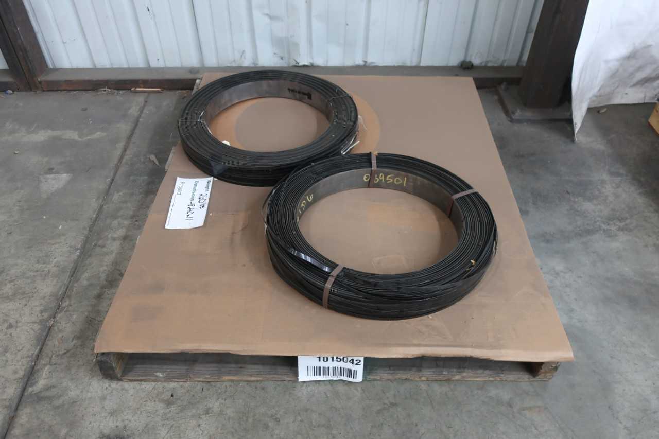 2 ROLLS OF 3/8" METAL BANDING - MATERIAL HANDLING