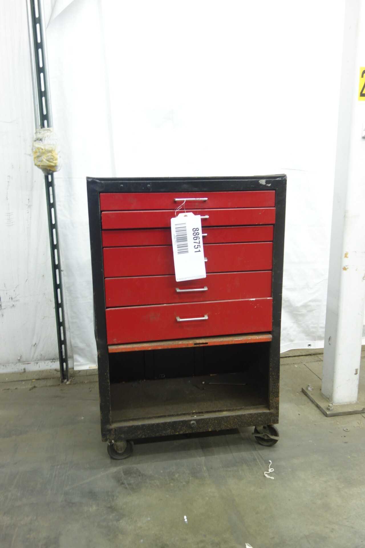 SIX DRAWER ROLL CART - ROLLING CARTS SIX DRAWER ROLL CART - ROLLING CARTS