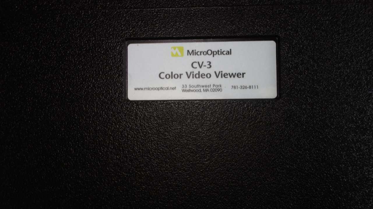 MICROOPTICAL CV-3 COLOR VIDEO VIEWER GLASSES KIT - ELECTRICAL COMPONENTS