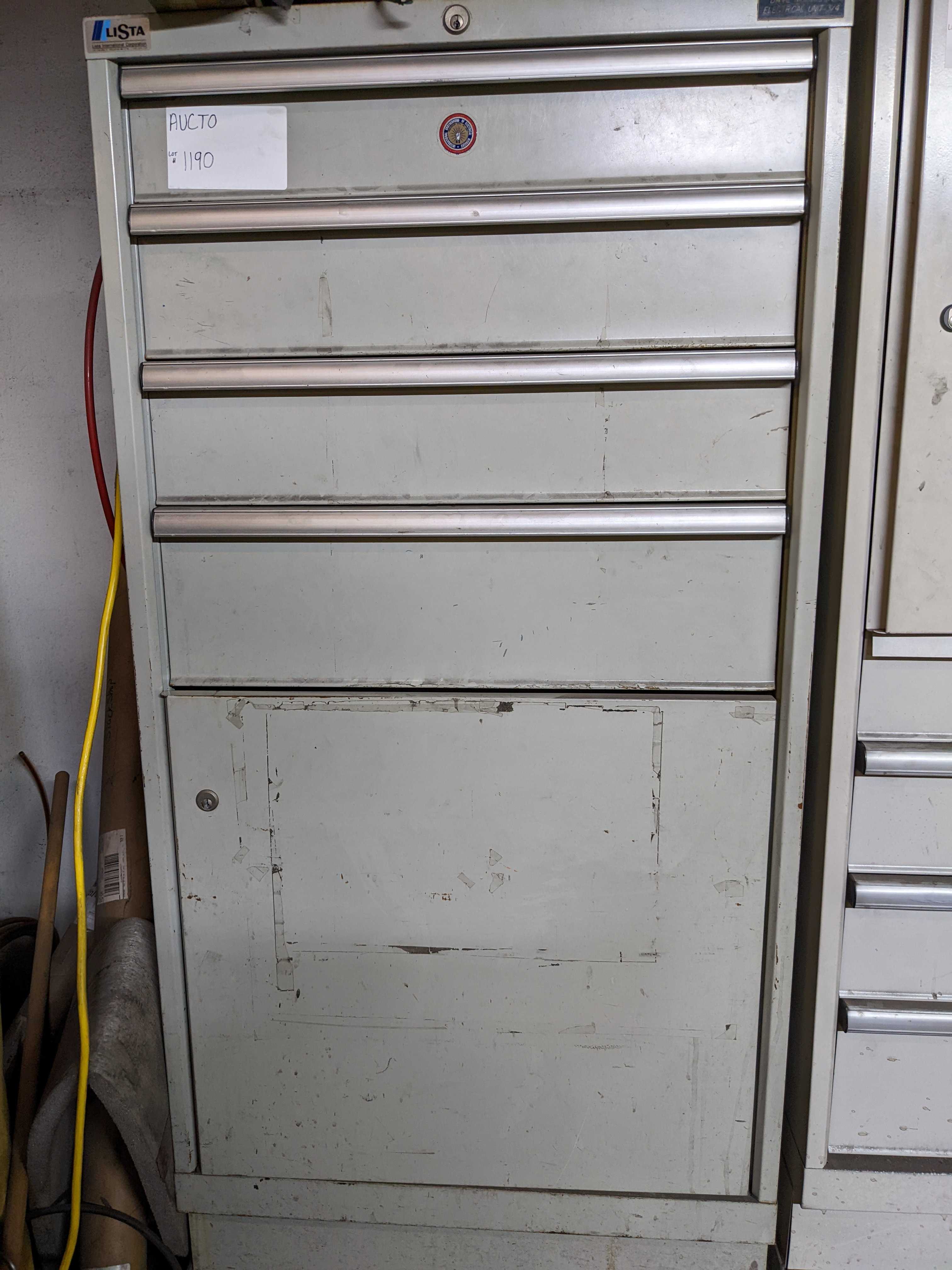CABINET WITH CONTENTS - INDUSTRIAL PARTS