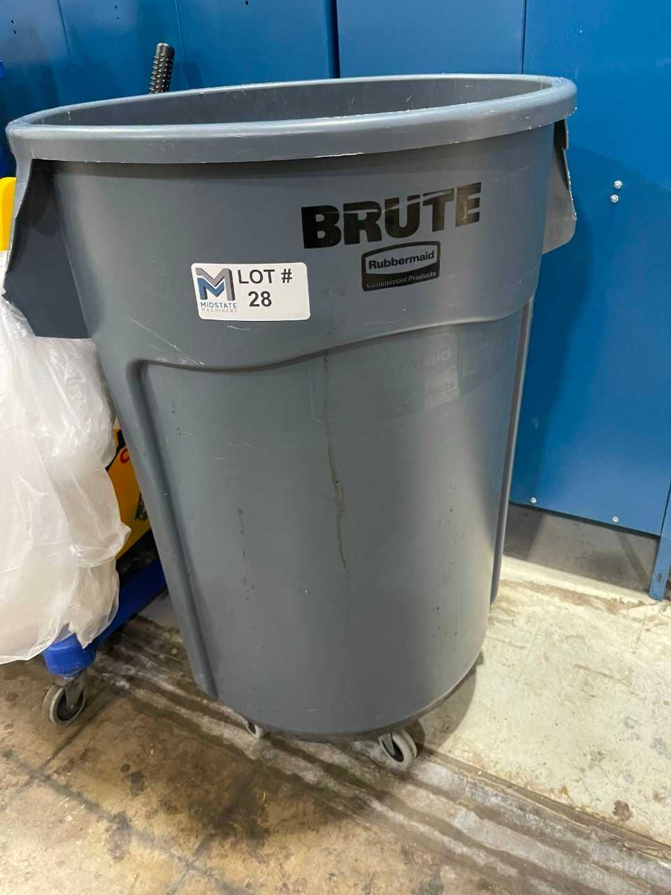 50 Gallon Rolling Trash Can - WASTE BINS