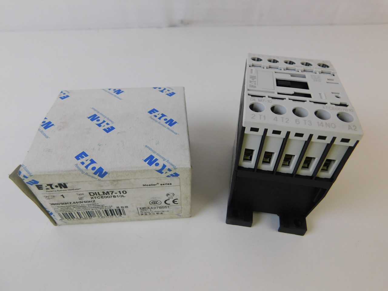 Quantity 38 of Eaton XTCE007B10L Non-Reversing Contactor 3P 7A - CONTACTORS