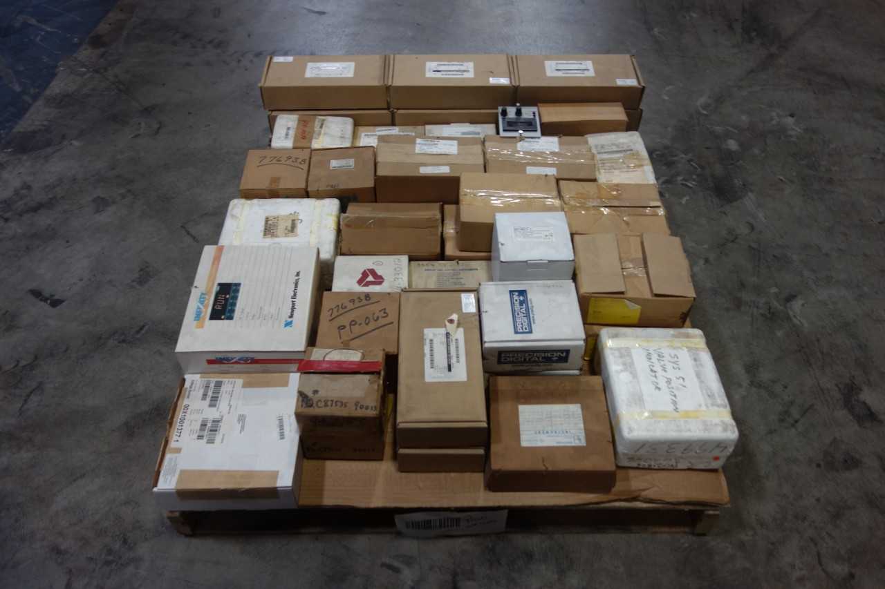 1 PALLET OF ASSORTED PANEL METERS - ELECTRICAL COMPONENTS