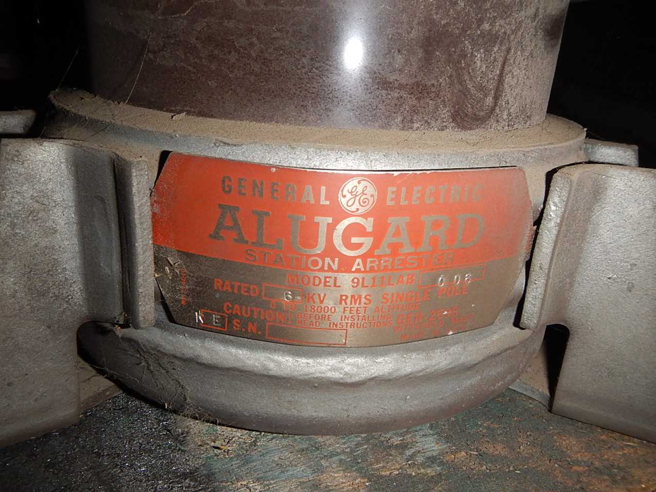 Lot of 3 6 KV RMS GE Station Arresters - LIGHTING
