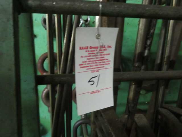 All rigging, clamps, other items and steel stand in picture, LOT - MISCELLANEOUS