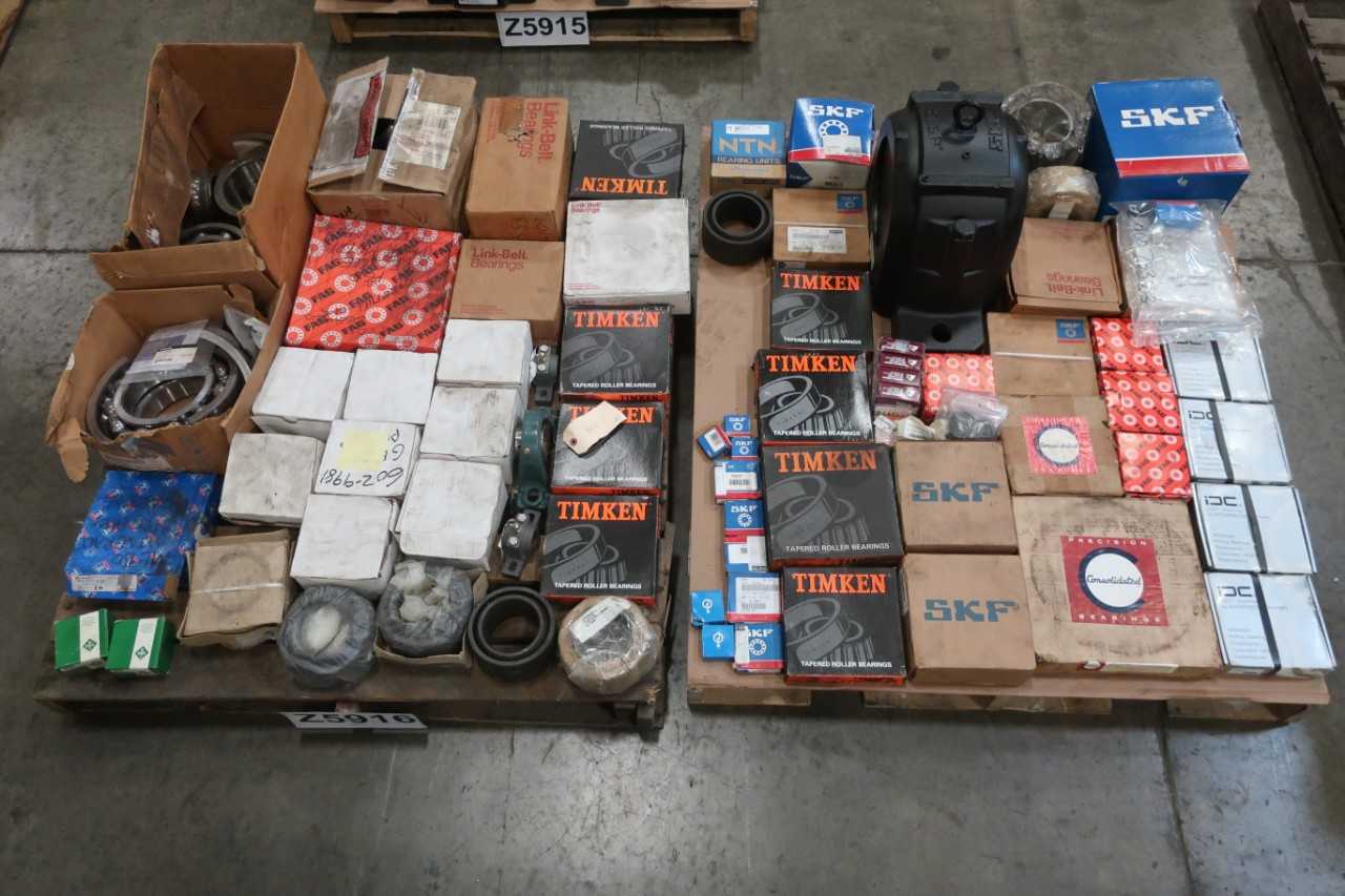 2 PALLETS OF ASSORTED BEARINGS - BEARINGS