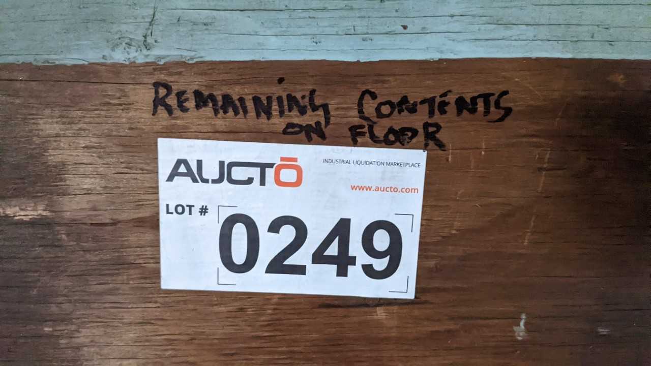 Lot of contents on floor - PLANT & FACILITY