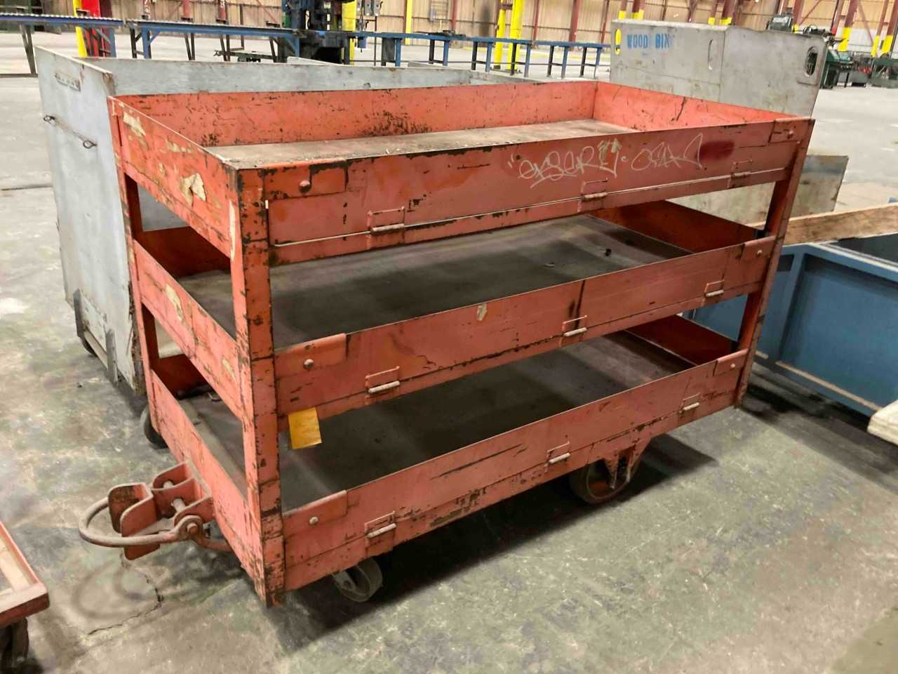 small orange rolling cart - ROLLING CARTS