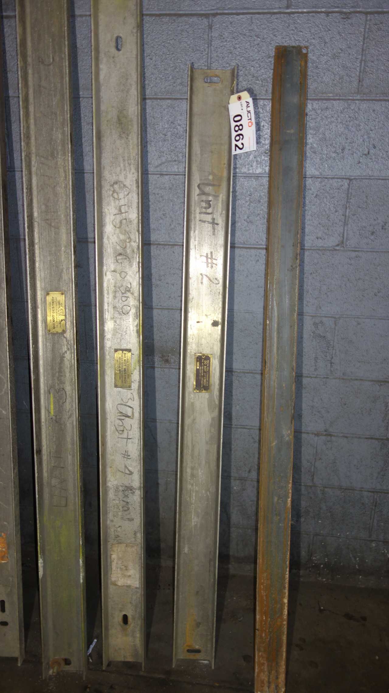 LOT OF 6 AIR PREHEATER COMPANY SEAL STRAIGHT EDGES - MISCELLANEOUS
