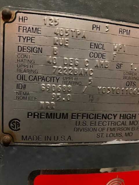 125hp High Thrust Motor Large (2536215) Ridley Park - ELECTRIC MOTORS