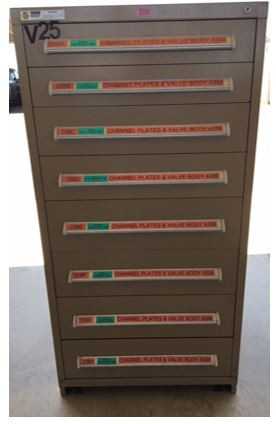 Lot of (2) Vidmar Cabinets - TOOL STORAGE
