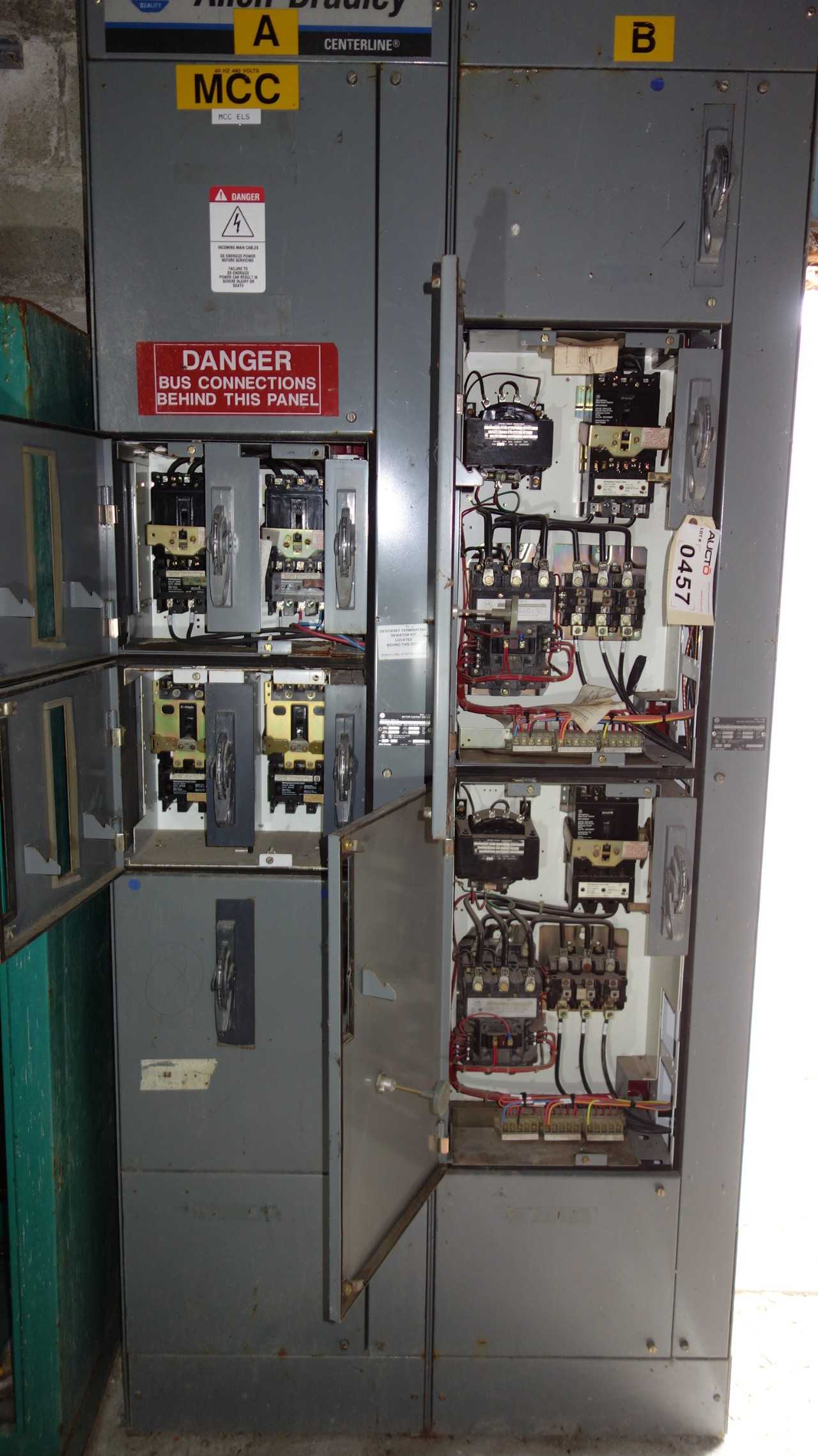 2X SECTIONS OF ALLEN BRADLEY CENTERLINE MCC - AUTOMATION & CONTROLS