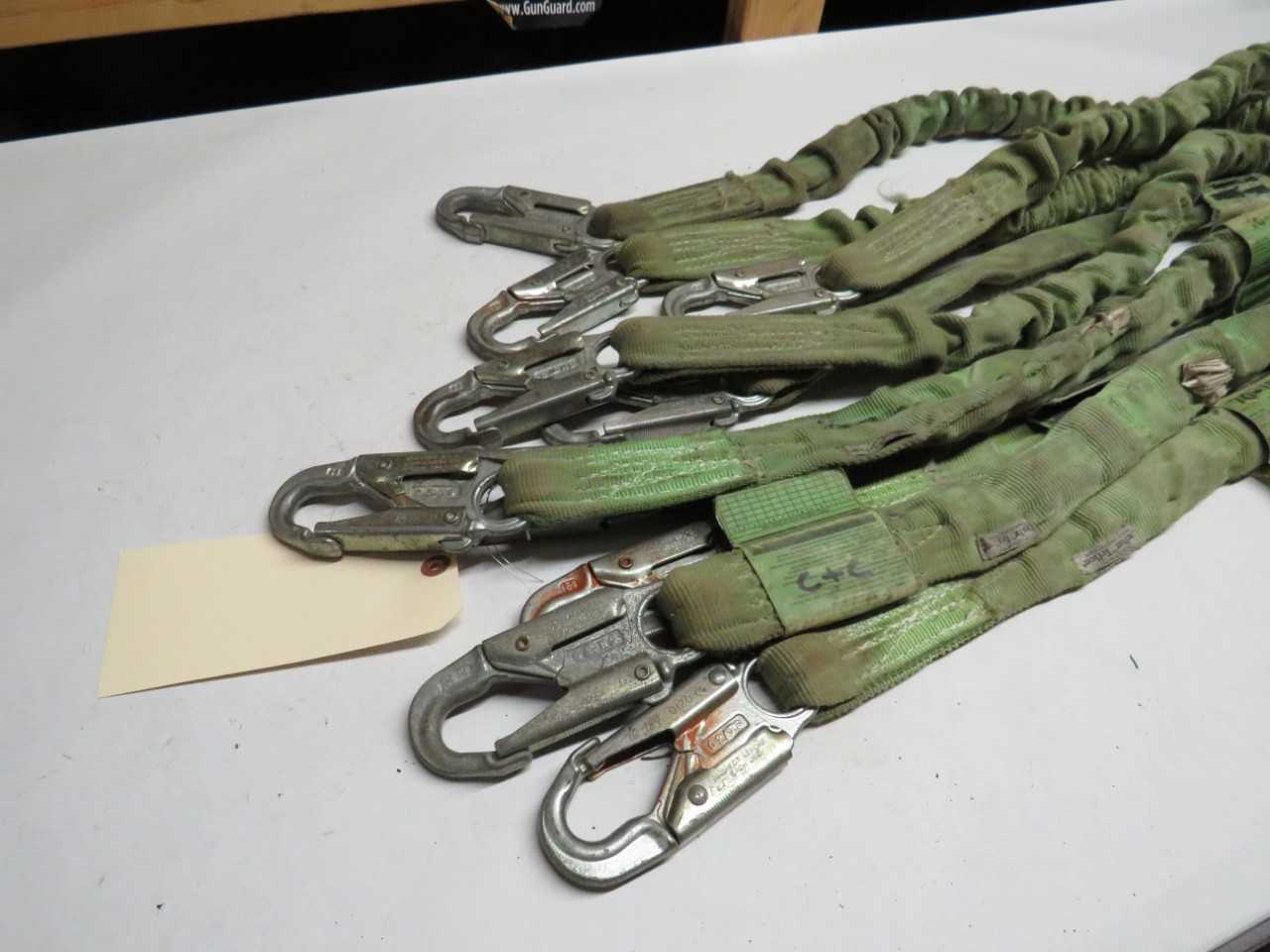 LOT OF 5 ASSORTED MILLER DURAFLEX 216M SAFETY LANYARD - LIFTING EQUIPMENT