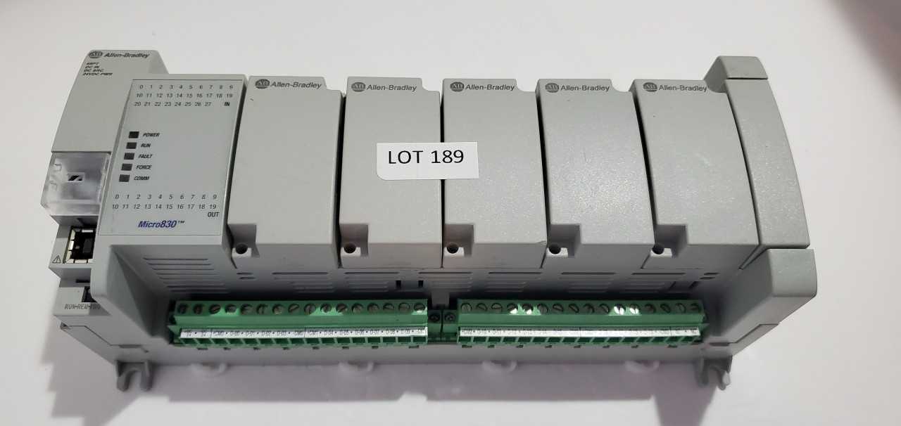 Allen Bradley Micro 830  2080-LC30-48QBB PLC - AUTOMATION & CONTROLS