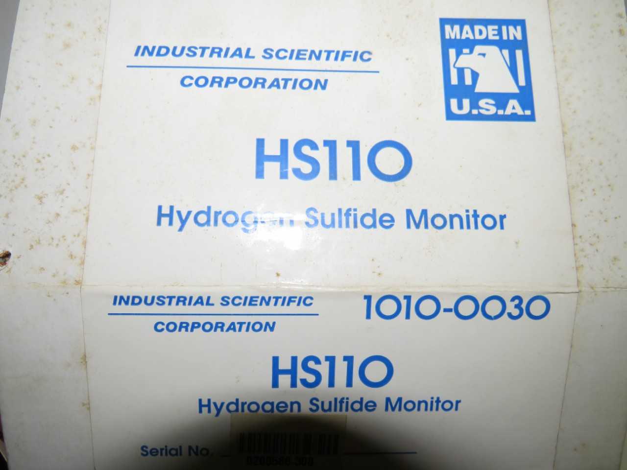 LOT OF 3 INDUSTRIAL SCIENTIFIC CORPORATION HS11O HS110 1010-0030 HYDROGEN SULFIDE MONITOR - ELECTRIC POWER TOOLS