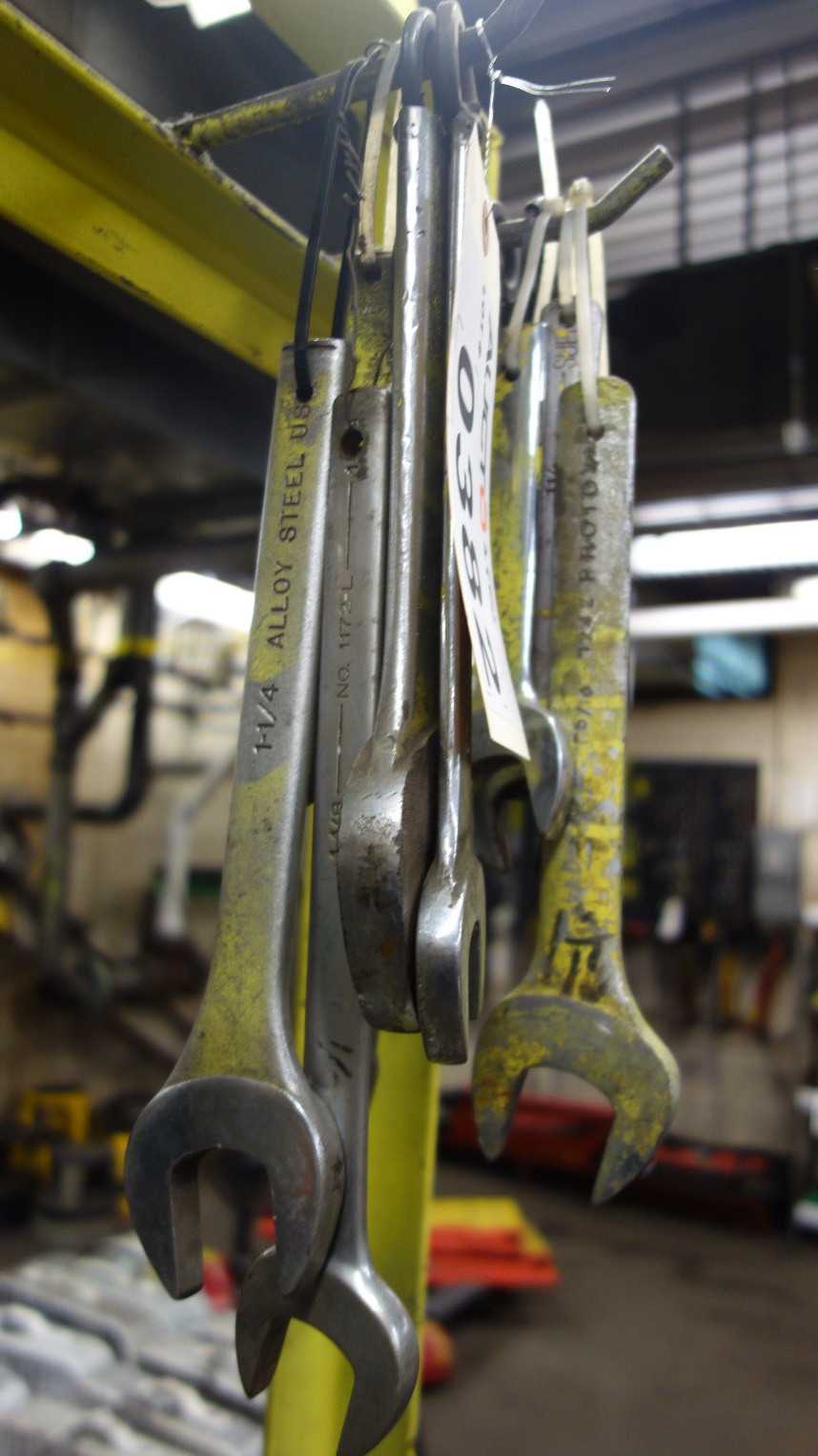 ASSORTED LOT OF OPEN ENDED CRESCENT HAND WRENCHES PROTO PROFESSIONAL SNAP-ON 7/8 IN TO 1-5/8 IN - HAND TOOLS