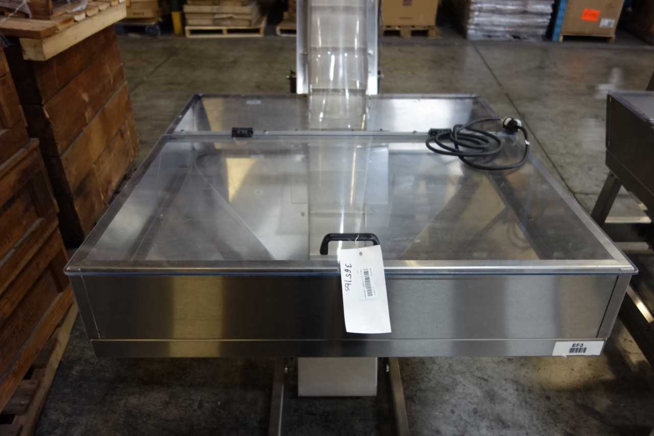 LOT OF 2 HOPPMANN EP-15 EP1508XDSA ELEVATING PREFEEDERS - MATERIAL HANDLING