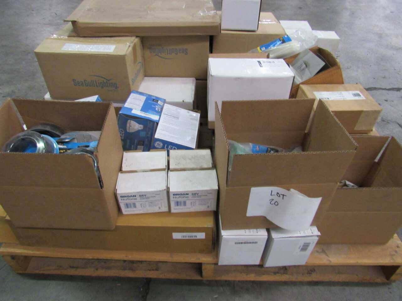 Pallet of 148x Assorted Electric Fans, Lights, LEDs, Electric Motors, Cables & More - ELECTRIC MOTORS