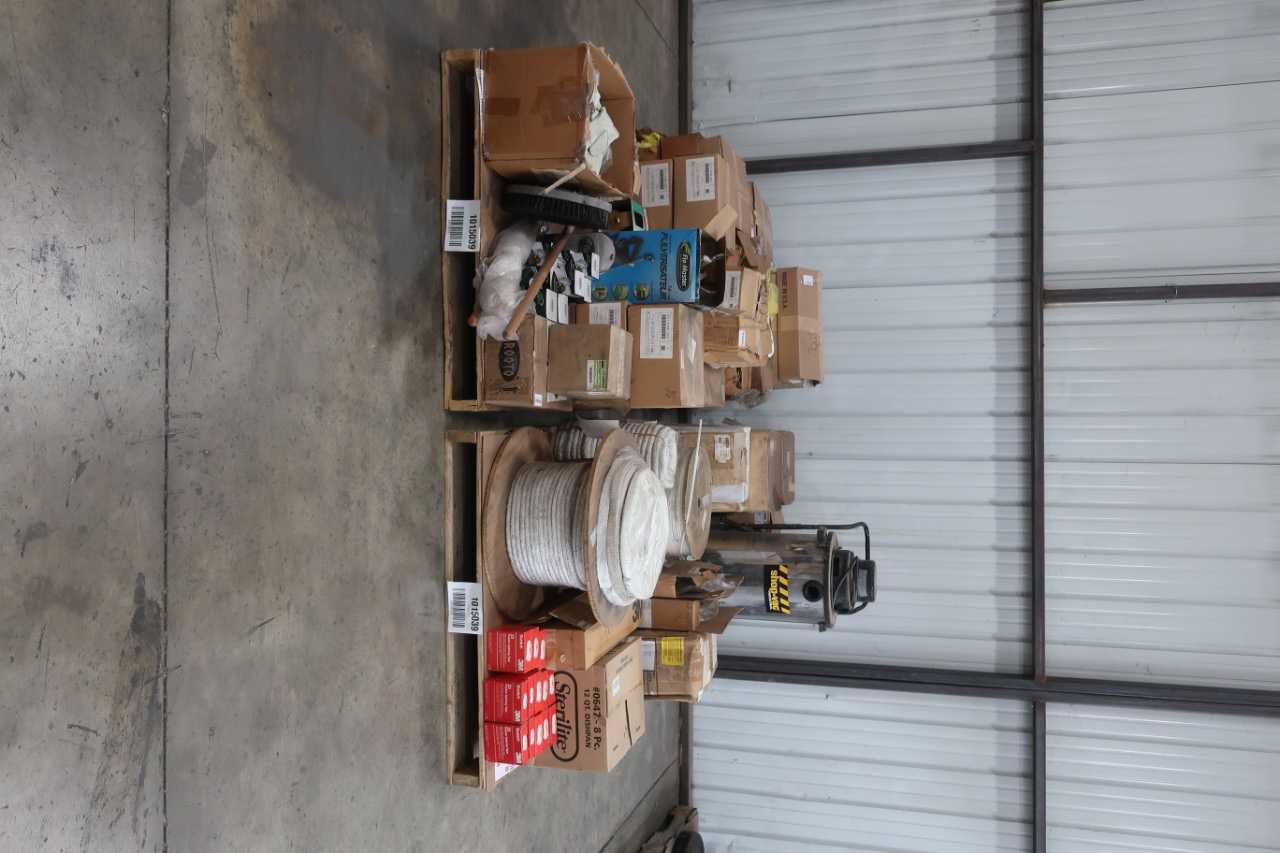 4 PALLETS OF ASSORTED SHOP SUPPLIES - LIGHTING