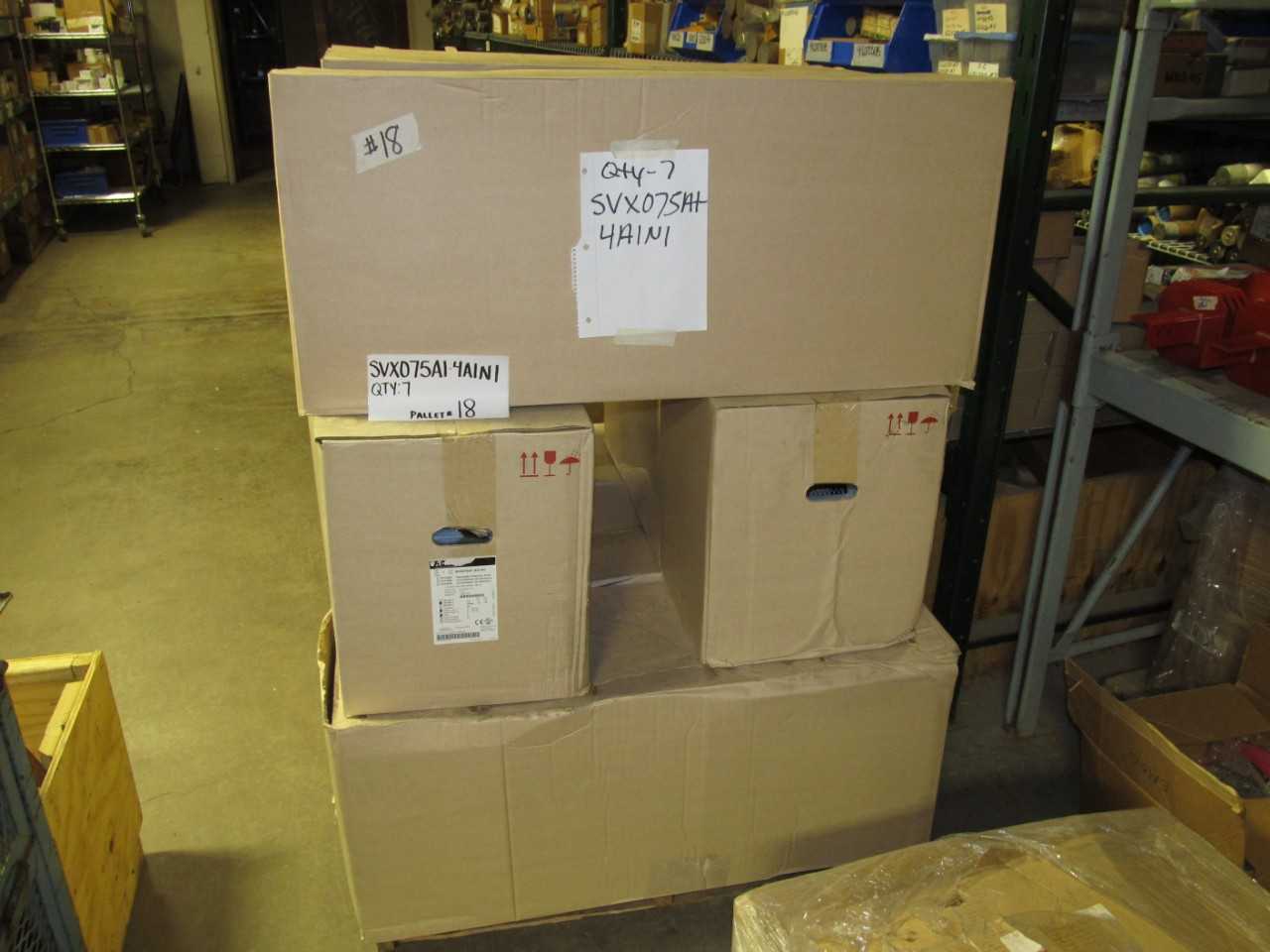 Lot of Eaton SVX075A1-4A1N1 Frequency Drive - MOTOR DRIVES