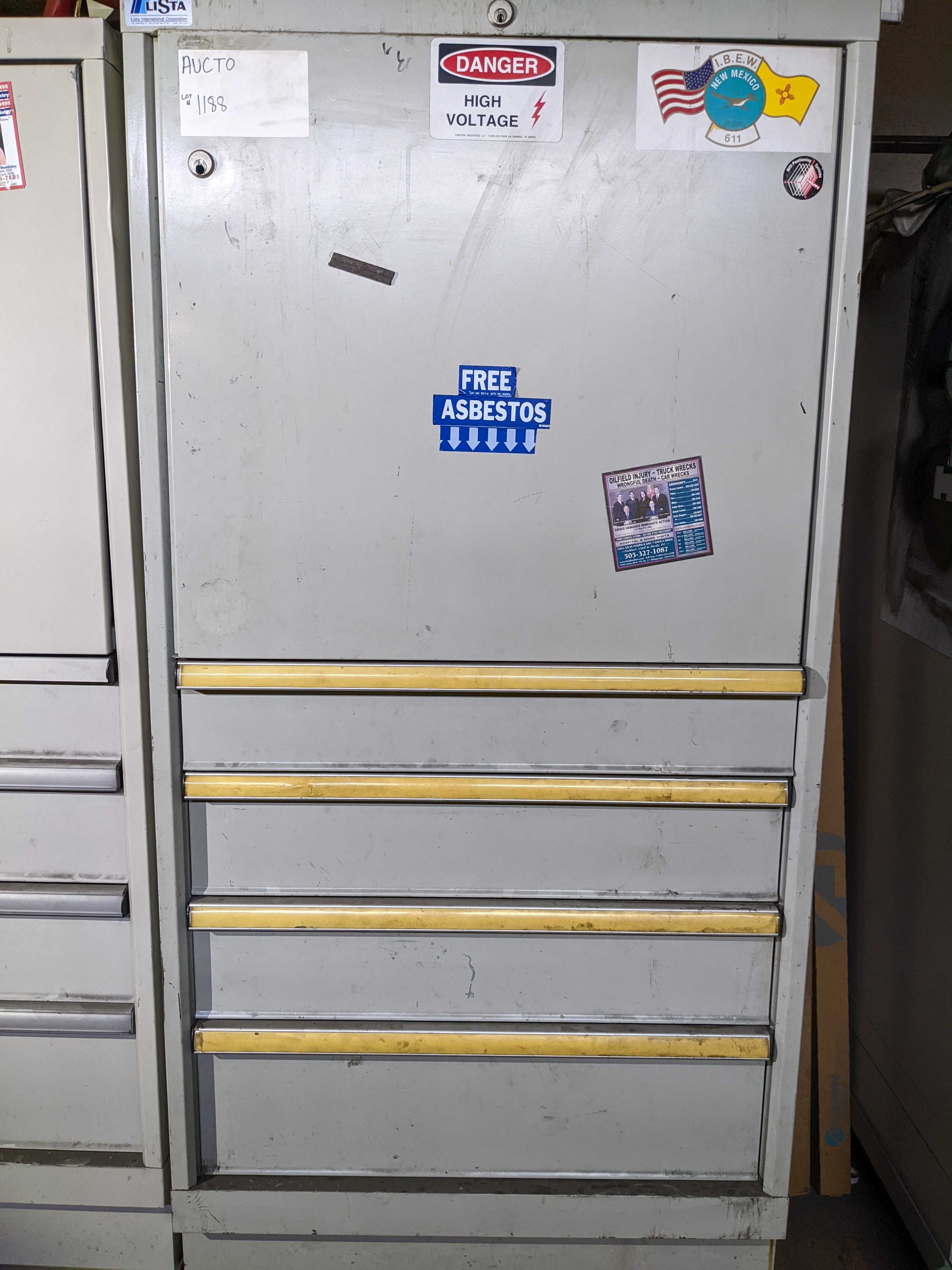 CABINET WITH CONTENTS - ELECTRIC POWER TOOLS