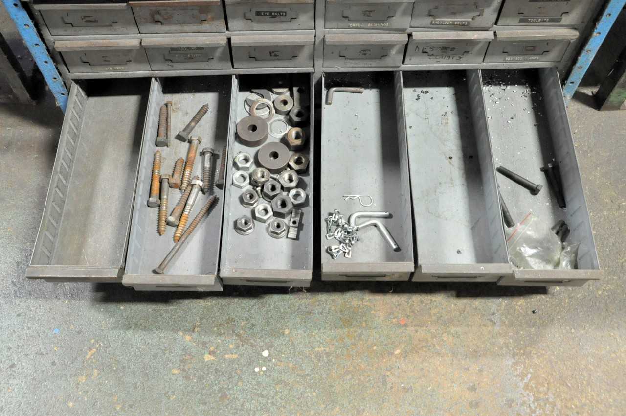 5 Organizer Bin Cabinet Drawer Cabinet with 1 Section Shelving - TOOL STORAGE