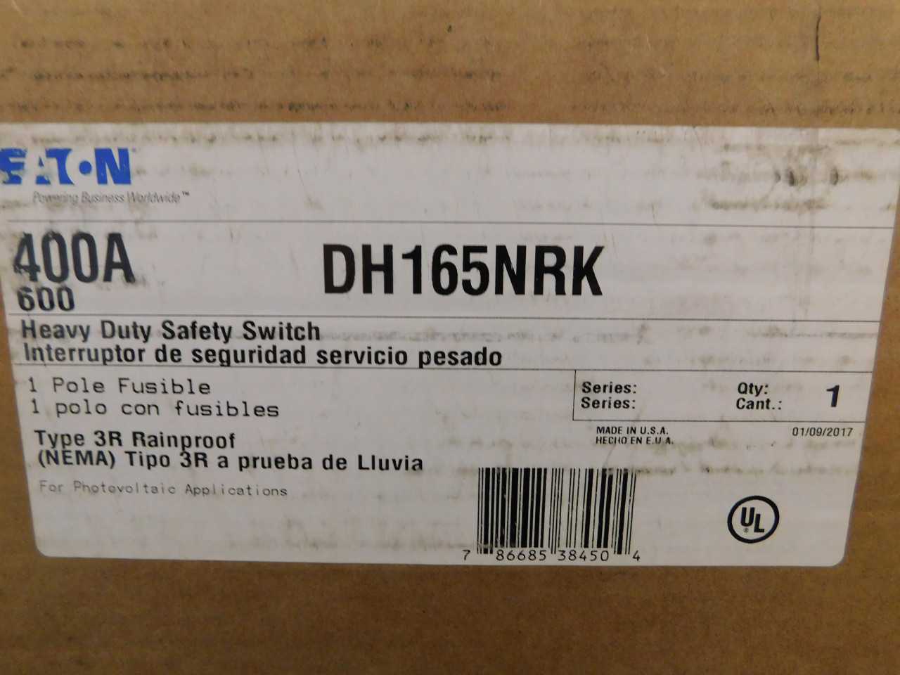 Lot of Quantity 1x DH165NRK Switch - ELECTRICAL COMPONENTS