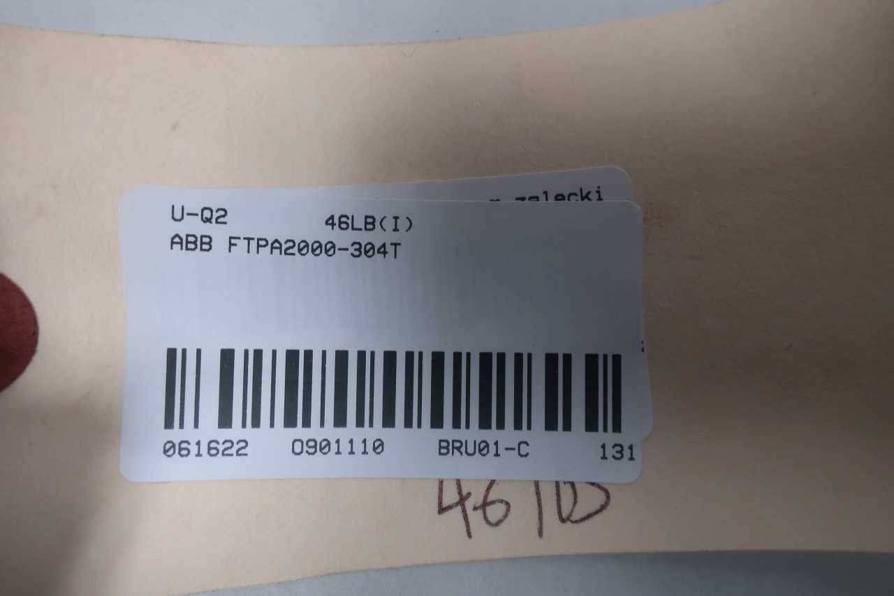 ABB FTPA2000-304T FT-NIR ON-LINE PROCESS SPECTROMETER - PROCESS EQUIPMENT