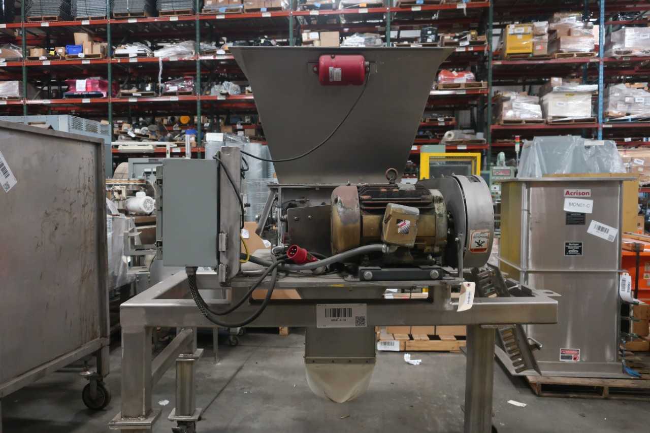 STAINLESS STEEL SYNTRON VIBRATORY HOPPER WITH ROTATING SEPARATOR - FOOD & BEVERAGE