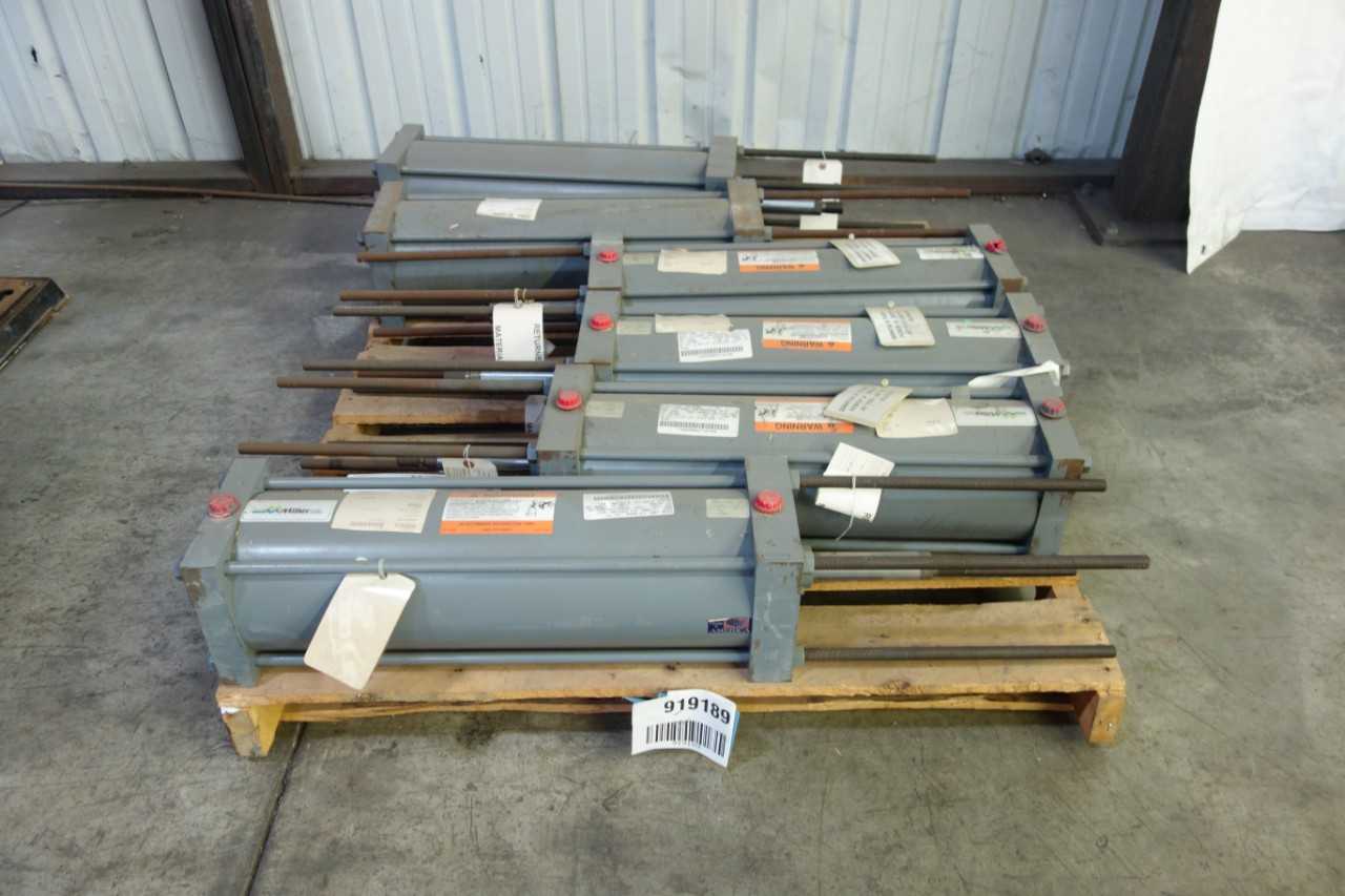 LOT OF 6 MILLER FLUID POWER A53B2N-250 DOUBLE ACTING PNEUMATIC CYLINDERS - PNEUMATIC CYLINDERS & ACTUATORS