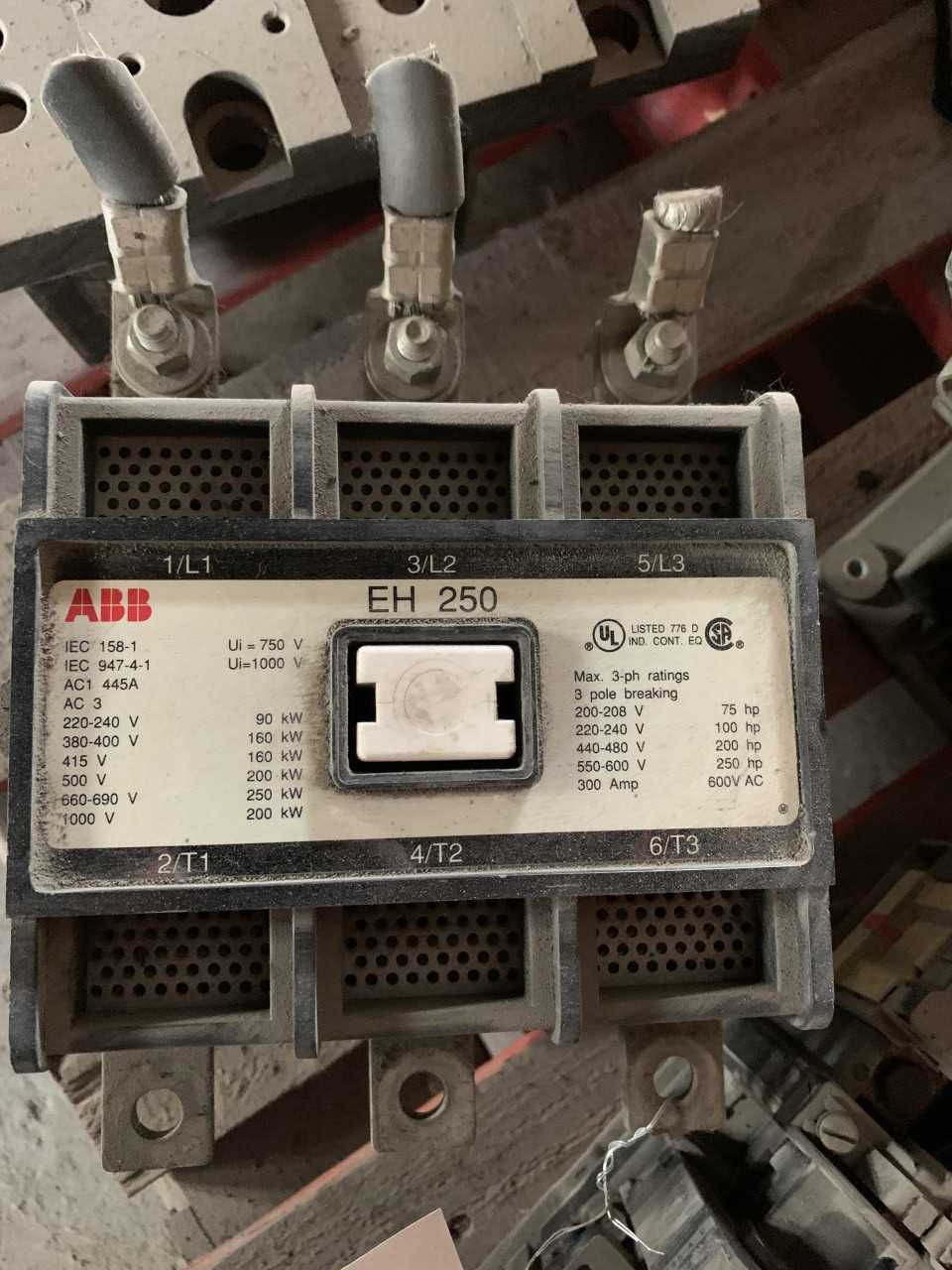250 HP ABB Contactors EH 250 600 Volt Max - CONTACTORS