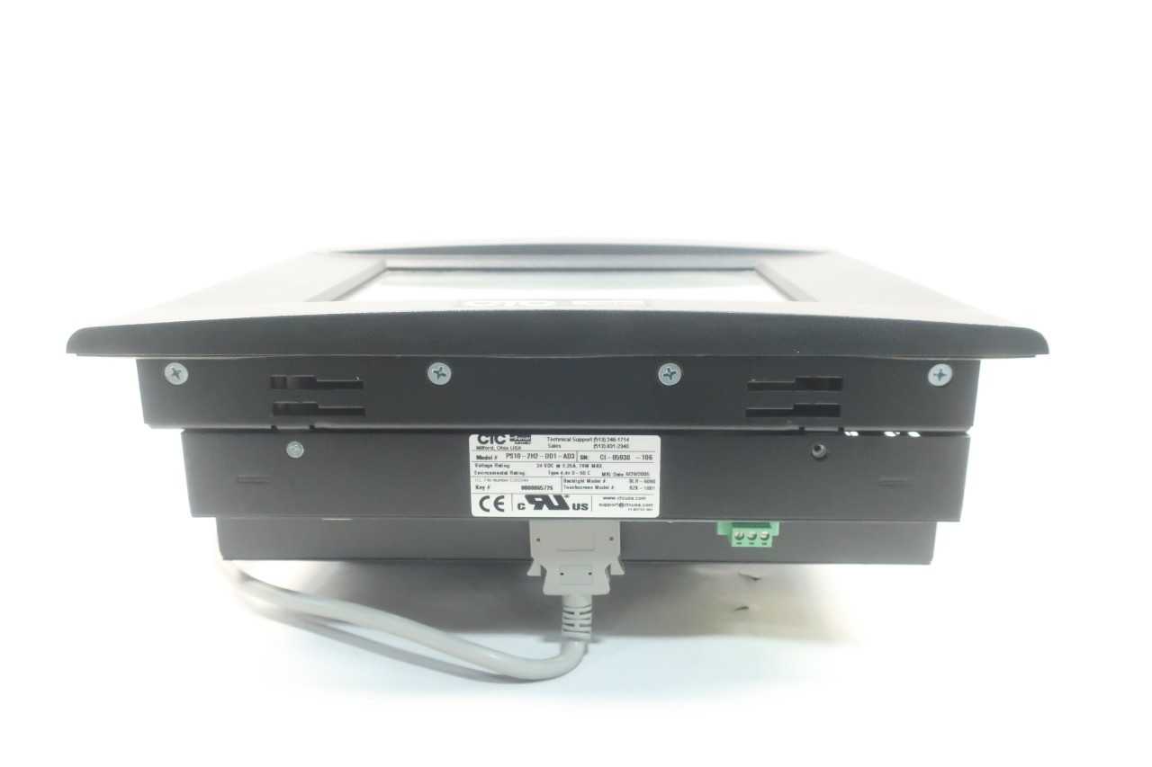 PARKER PS10-2H2-DD1-AD3 CTC 24VDC 78W TOUCH SCREEN POWERSTATION OPERATOR INTERFACE PANEL - AUTOMATION & CONTROLS