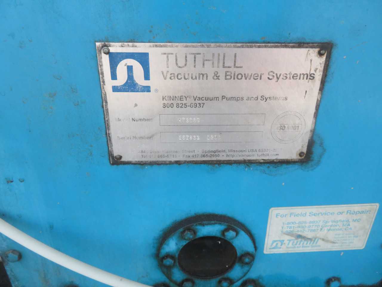 Tuthill Vacuum and Blower - MISCELLANEOUS