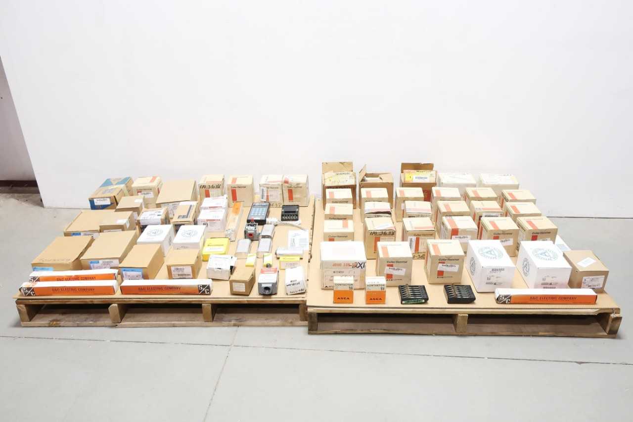 2 PALLETS OF ASSORTED ELECTRICAL PARTS - ELECTRICAL COMPONENTS 2 PALLETS OF ASSORTED ELECTRICAL PARTS - ELECTRICAL COMPONENTS