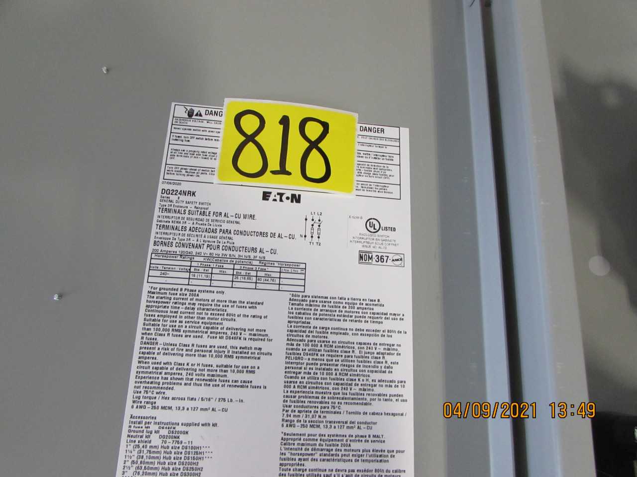 Eaton Safety Switches. - SAFETY EQUIPMENT