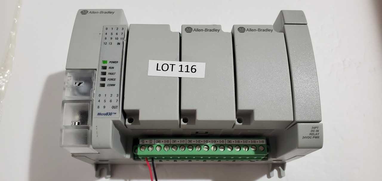 Allen Bradley Micro 830 2080-LC30-24QWB PLC - AUTOMATION & CONTROLS
