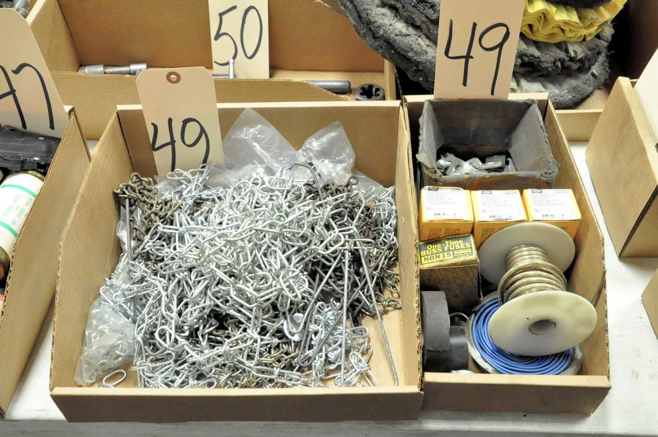 Lot Asstd Chain Speaker Wire Outlets etc in 2 Boxes - ELECTRIC POWER TOOLS