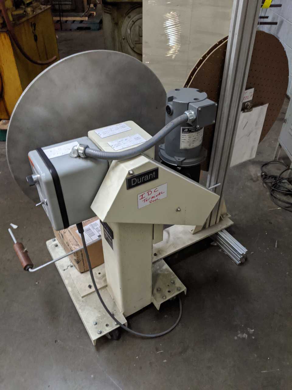 Durant VS-DMD-1R Variable Speed Unwind Rewind machine Max coil weight 100 lbs - MACHINING ACCESSORIES & TOOLING